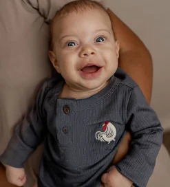 Hanevild Body L/Æ - Rib - Lasse - Ombre Blue