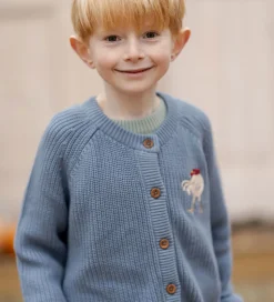 Hanevild Cardigan - Strik - Kaj - Blue Blizzard