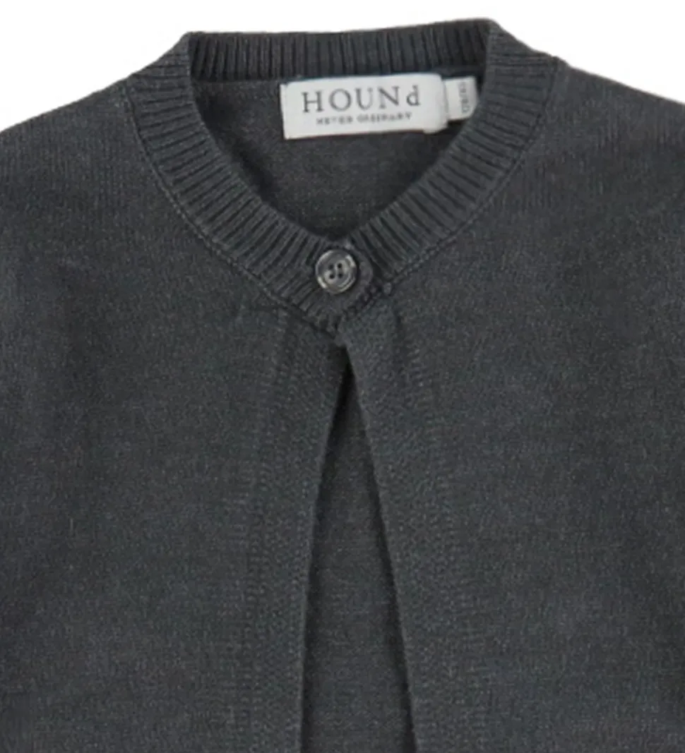 Hound Cardigan - Strik - HdLaura - Mørkegråmeleret
