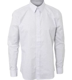 Hound Skjorte - All Over Print - Hvid m. Blå