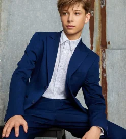 Hound Skjorte - All Over Print - Hvid m. Blå