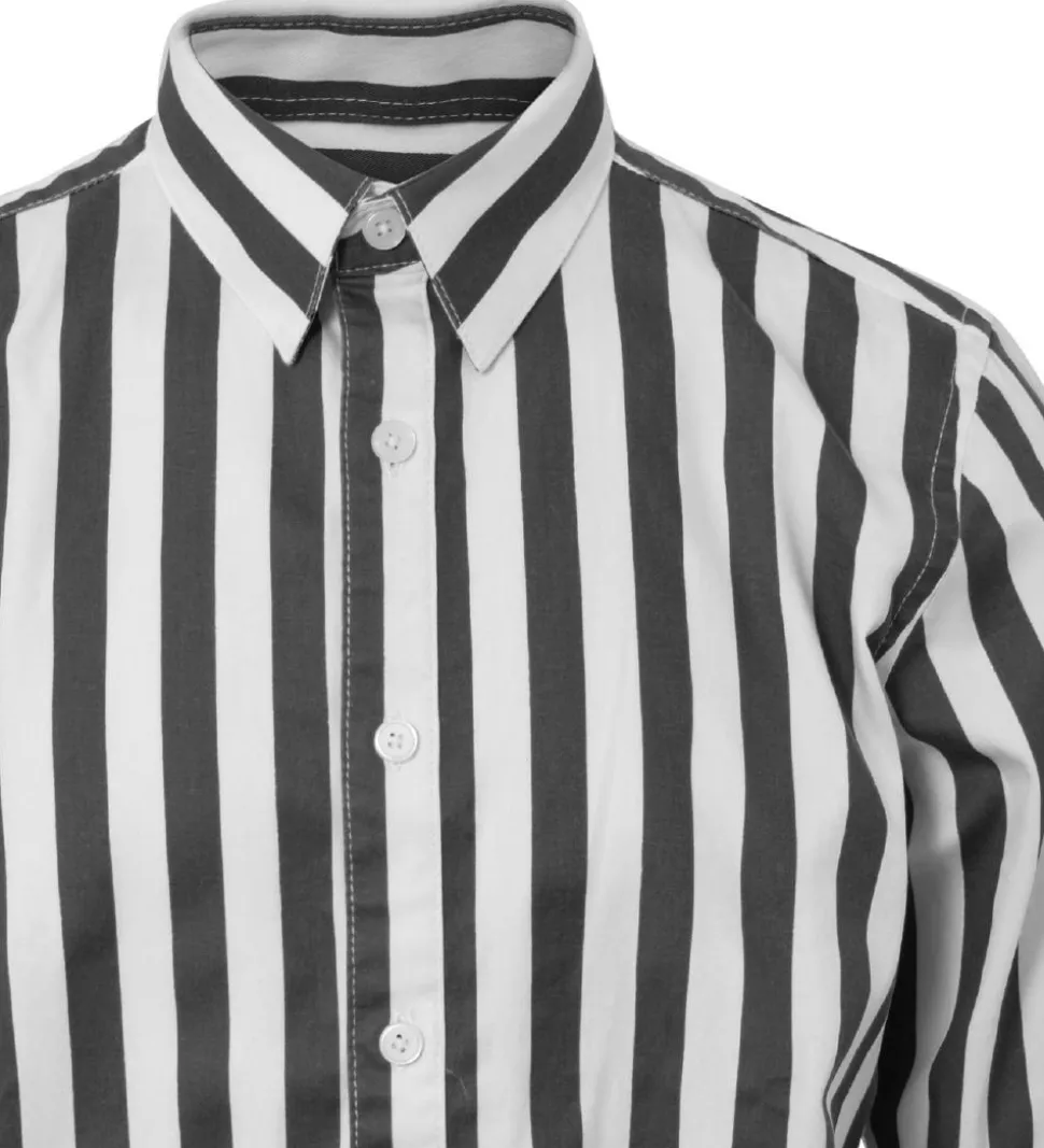 Hound Skjorte - Hvid/Sortstribet