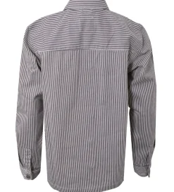 Hound Skjorte - Striped Overshirt - Black/Off White