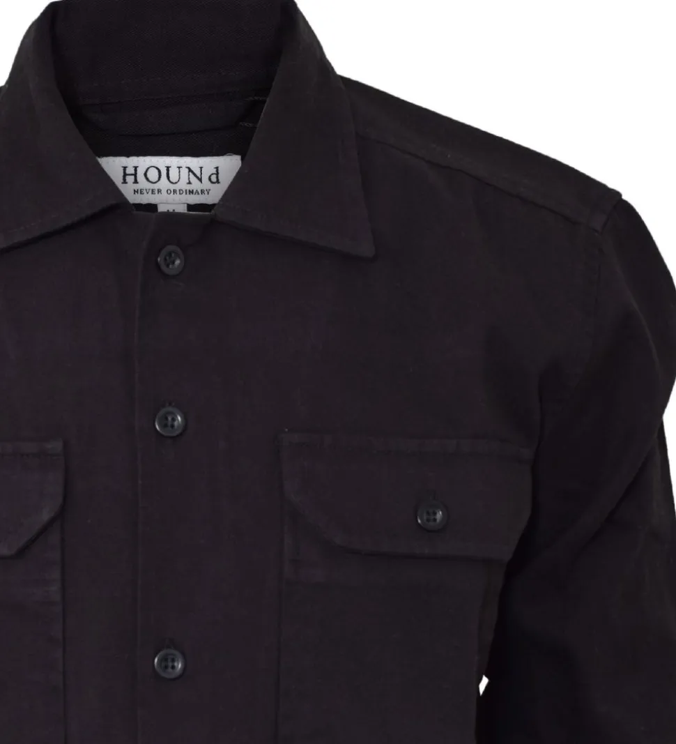 Hound Skjorte - Worker Shirt - Sort