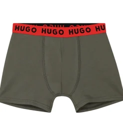 HUGO Boxershorts - 2-pak - Sort/Armygrøn