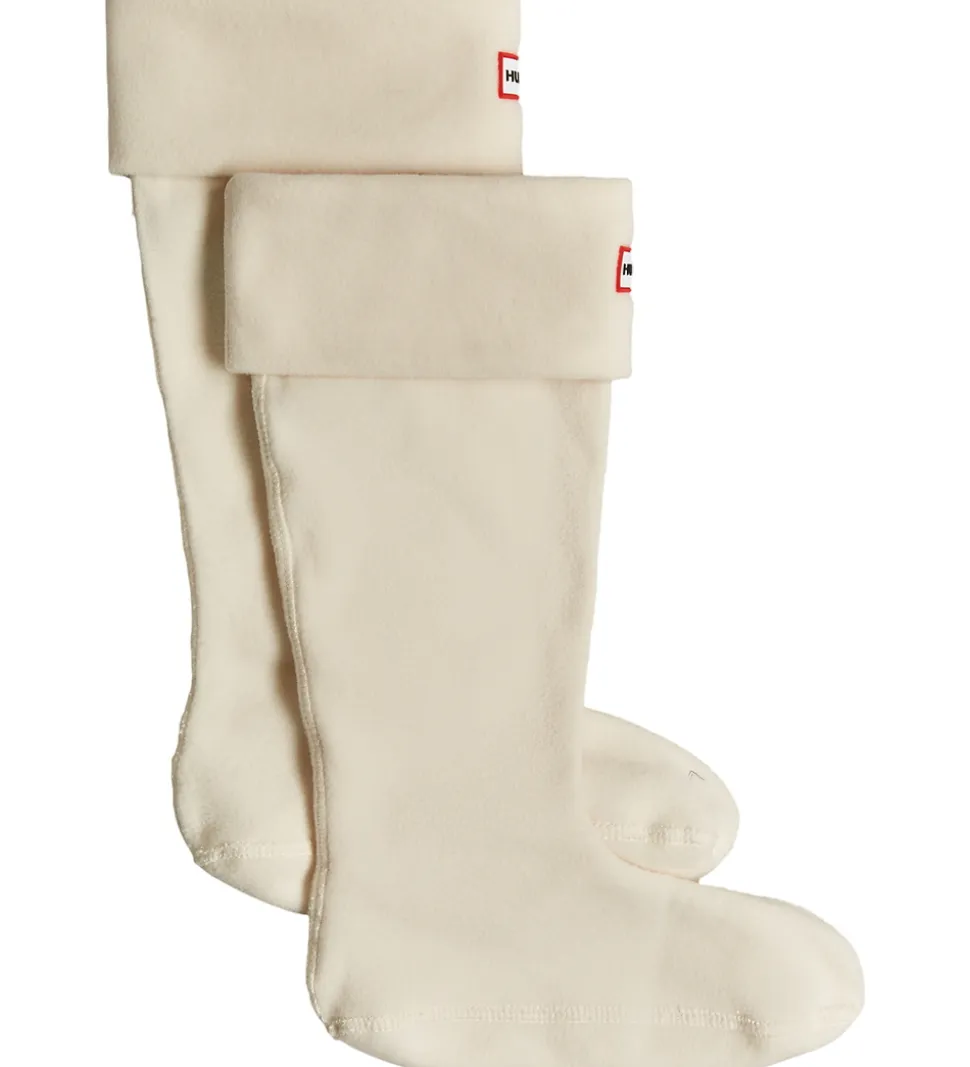 Hunter Fleece Støvlestrømper - Lang - White