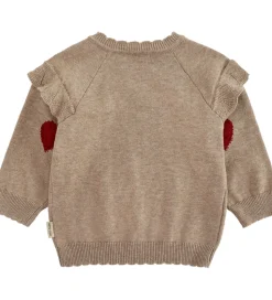 Hust and Claire Bluse - Strik - HCPippa - Biscuit m. Hjerte