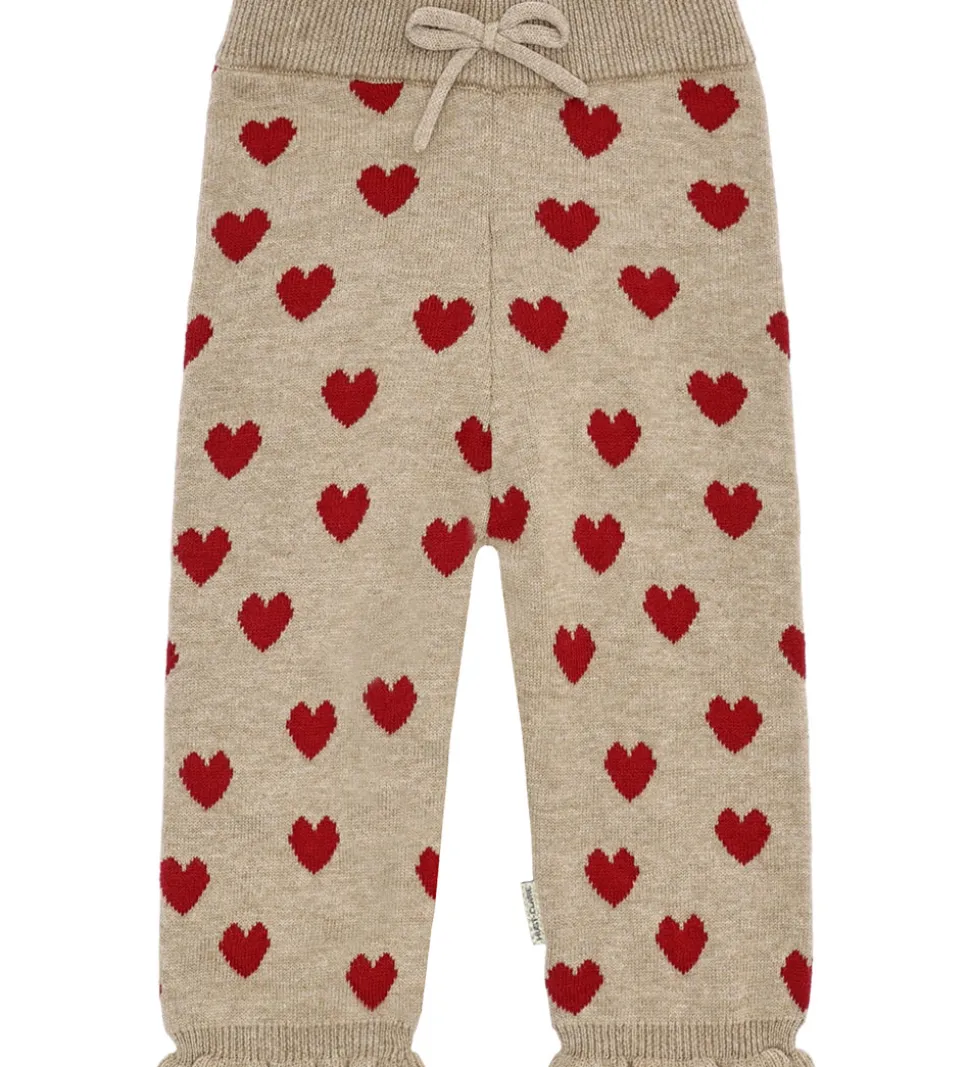 Hust and Claire Bukser - Strik - HCLisa - Biscuit m. Hjerter