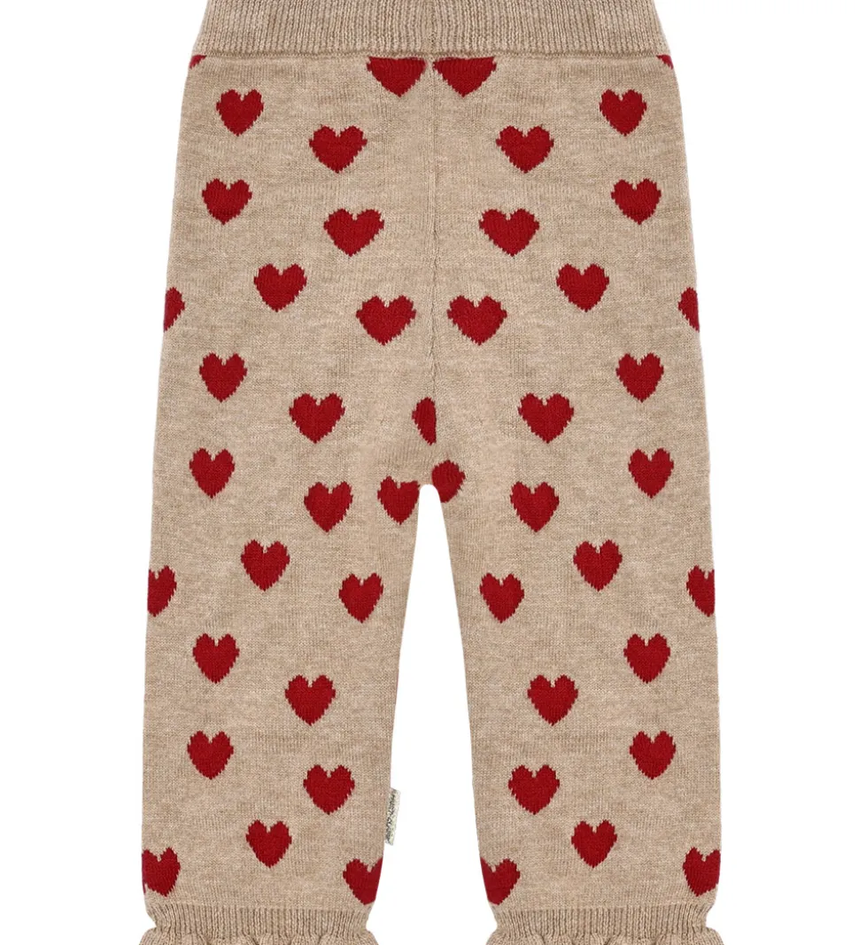 Hust and Claire Bukser - Strik - HCLisa - Biscuit m. Hjerter