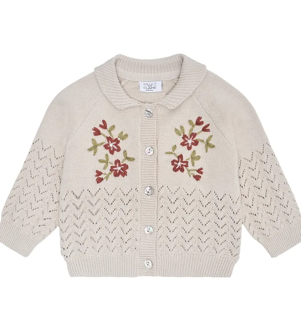 Hust and Claire Cardigan - Strik - Cilja Embroidery - French Oak