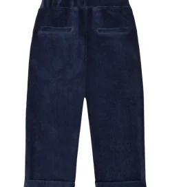 Hust and Claire Fløjlsbukser - HCGarry Ottoman - More Navy