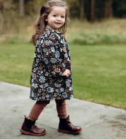 Hust and Claire Fløjlskjole - HCKaroline - Light Blue/Navy m. Bl