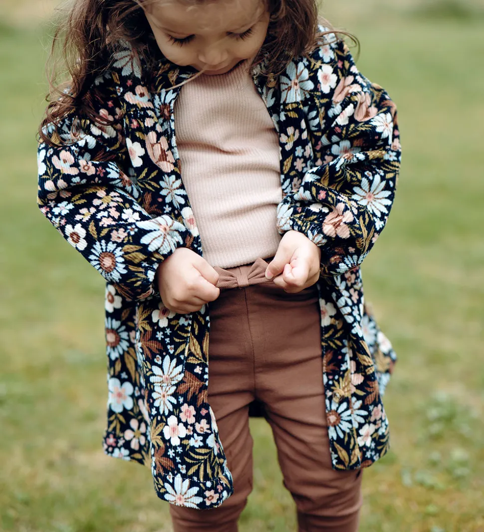 Hust and Claire Fløjlskjole - HCKaroline - Light Blue/Navy m. Bl