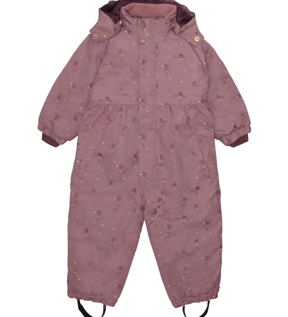 Hust and Claire Flyverdragt - HCOtine - Pale Mauve m. Hjerter/Ba