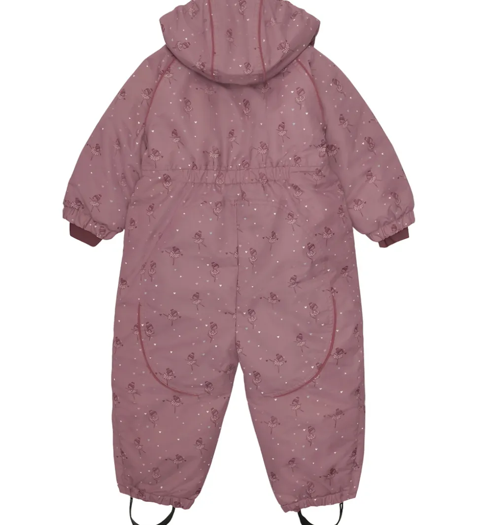 Hust and Claire Flyverdragt - HCOtine - Pale Mauve m. Hjerter/Ba