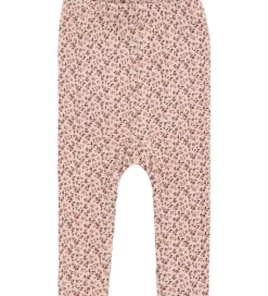 Hust and Claire Leggings - HCLaerke - Rugby Tan m. Blomster