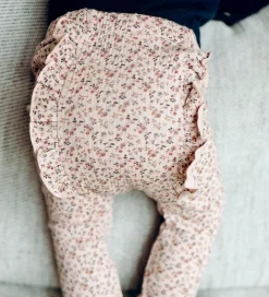 Hust and Claire Leggings - HCLaerke - Rugby Tan m. Blomster