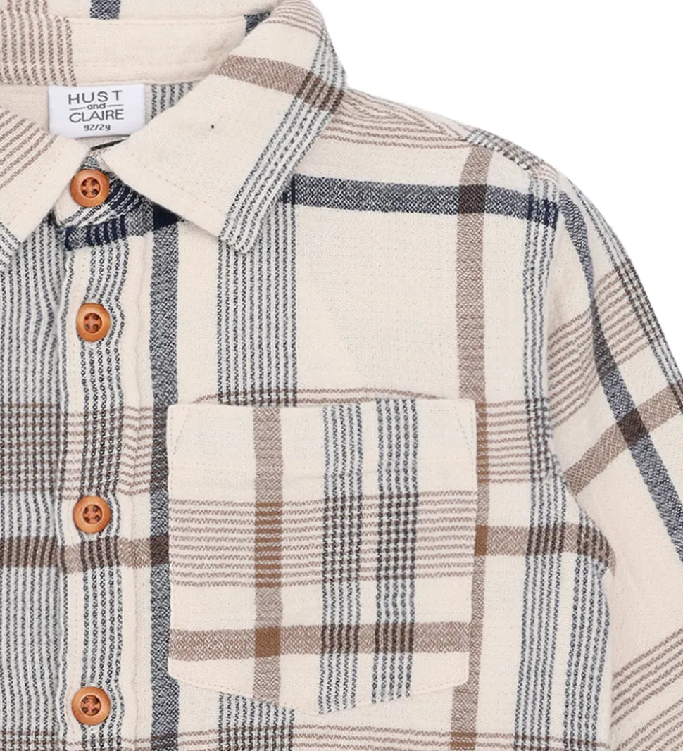 Hust and Claire Skjorte - HCRavn - Kit m. Tern