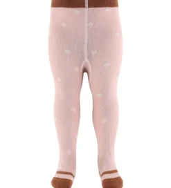 Hust and Claire Strømpebukser - Frankie - Dusty Rose m. Prikker