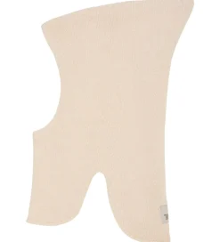 Huttelihut Elefanthue - 2-lags - Uld - Strik - Sand Melange