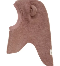 Huttelihut Elefanthue - Uld - 2-lags - Burlwood m. Ører