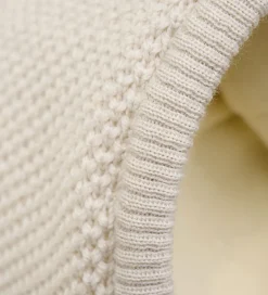 Huttelihut Elefanthue - Uld - 2-lags - Sand Melange m. Kvaster