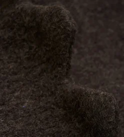 Huttelihut Elefanthue - Uldfleece - 2-lags - Dark Brown Melange