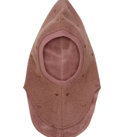 Huttelihut Elefanthue - Uld - 2-lags - Burlwood m. Hjerter