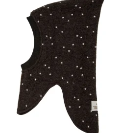 Huttelihut Elefanthue - Uld - 2-lags - Dark Brown Melange