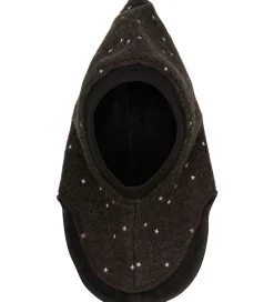 Huttelihut Elefanthue - Uld - 2-lags - Dark Brown Melange