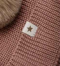 Huttelihut Hue - Uld - Strik - Burlwood m. Kvaster