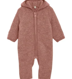 Huttelihut Køredragt - Uldfleece - Burlwood m. Ører