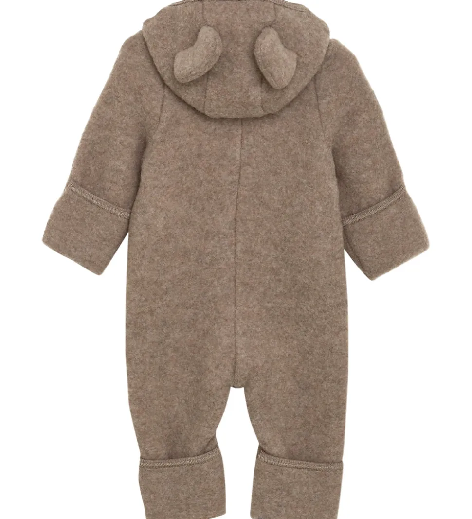 Huttelihut Køredragt - Uldfleece - Savannah Melange m. Ører