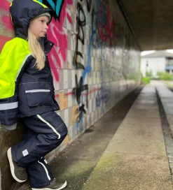 ILDHU Vinterjakke - Norly - Navy/Yellow m. Selvlysende Reflekser