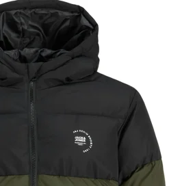 Jack & Jones Dynejakke - JjMaze - Rosin/BLOCKING WITH WHITE LOGO