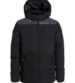 Jack & Jones Dynejakke - JjEowen - Sort/REFLECTIVE