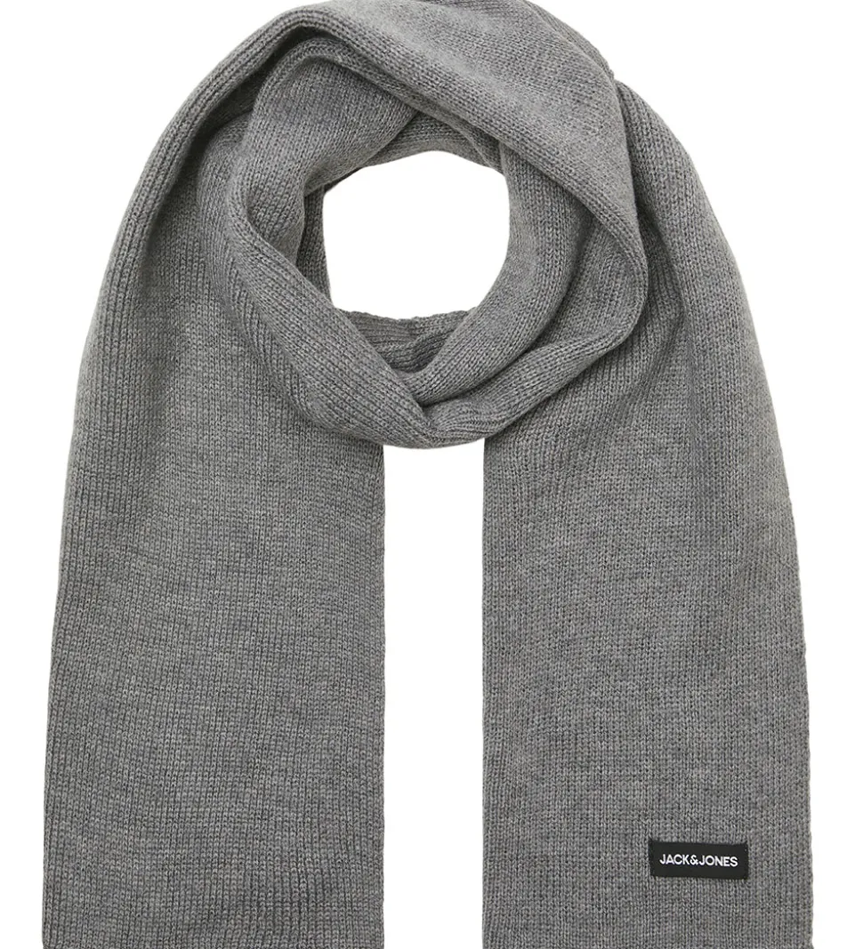 Jack & Jones Halstørklæde - Strik - JacDna - Grey Melange