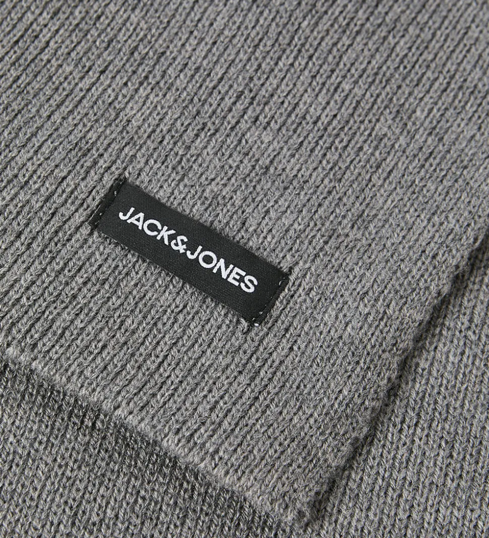 Jack & Jones Halstørklæde - Strik - JacDna - Grey Melange