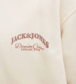 Jack & Jones Hættetrøje - JjeBrandes - Antique White