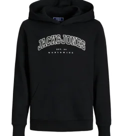 Jack & Jones Hættetrøje - JjeCaleb - Sort/LOOSE