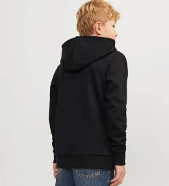 Jack & Jones Hættetrøje - JjeCaleb - Sort/LOOSE