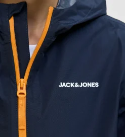 Jack & Jones Regnjakke - PE - JjefLynn - Sky Captain/Dark Chedda