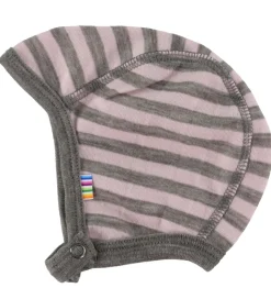 Joha Babyhjelm - Uld - Rosa/Grå