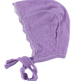 Joha Babyhjelm - Uld/Silke - Lilla m. Hulmønster