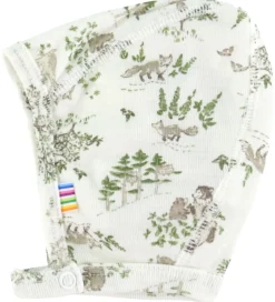 Joha Babyhjelm - Uld/Silke - Off White m. Træer