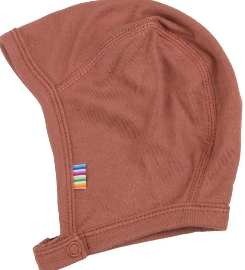 Joha Babyhjelm - Viskose/Bambus - Rødbrun