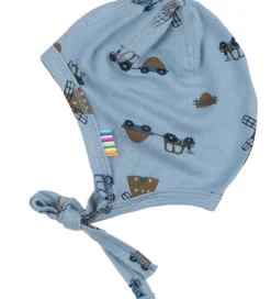 Joha Babyhjelm - Viskose/Bambus - Blå m. Vindmøller