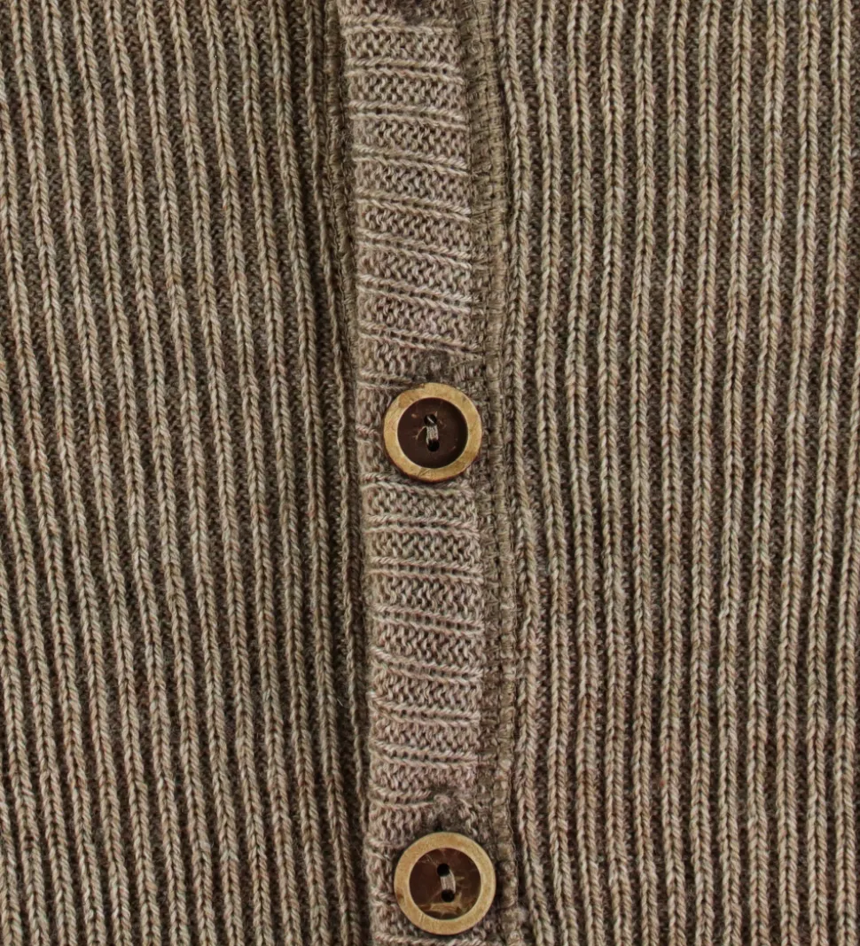 Joha Cardigan - Strik - Uld - Beige Meleret