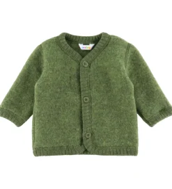 Joha Cardigan - Uld - Mørk Oliven