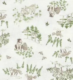 Joha Elefanthue - Uld/Silke - 2-lags - Off White m. Træer